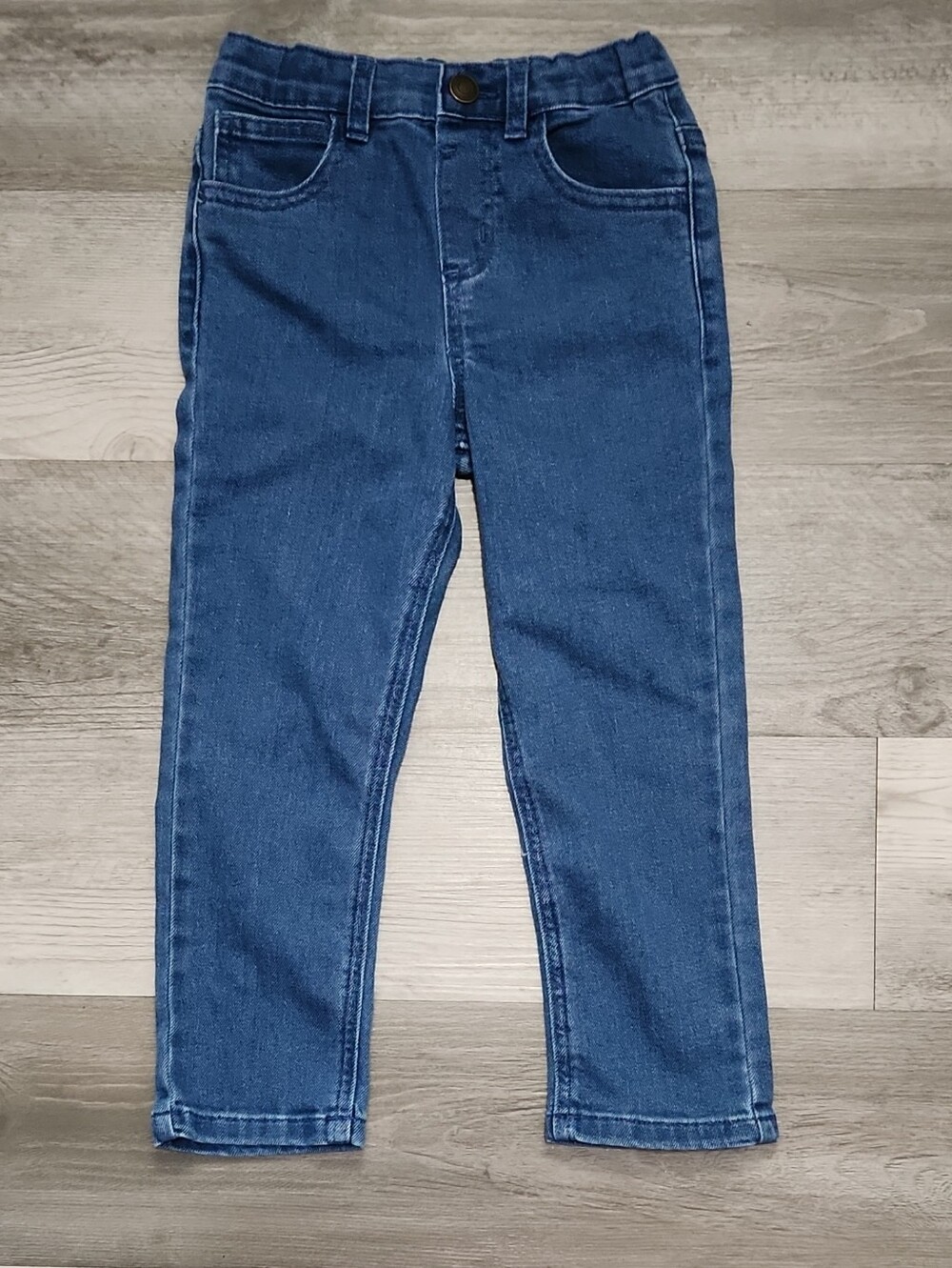 Garanimals Kids Blue Denim Pull-On Jeans Adjustable Waist Snap Closure Size 5T